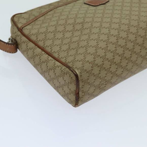 CELINE Macadam Canvas Clutch Bag Beige Auth yk11631 - Picture 14 of 16